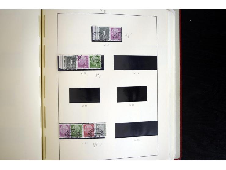 ZUSAMMENDRUCKE: 1951/2001, schöne gestempelte Sammlung mit vielen besseren Werten, dabei Bund Mi.-Nr S7 und S8, danach ein gu