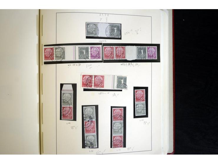 ZUSAMMENDRUCKE: 1951/2001, schöne gestempelte Sammlung mit vielen besseren Werten, dabei Bund Mi.-Nr S7 und S8, danach ein gu