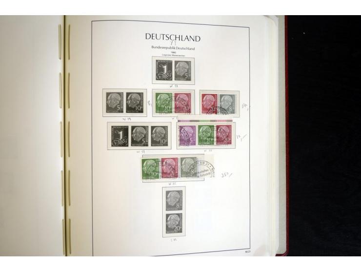 ZUSAMMENDRUCKE: 1951/2001, schöne gestempelte Sammlung mit vielen besseren Werten, dabei Bund Mi.-Nr S7 und S8, danach ein gu