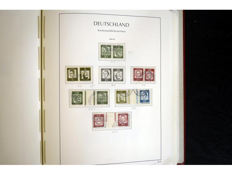 ZUSAMMENDRUCKE: 1951/2001, schöne gestempelte Sammlung mit vielen besseren Werten, dabei Bund Mi.-Nr S7 und S8, danach ein gu