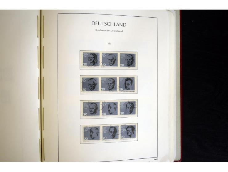 ZUSAMMENDRUCKE: 1951/2001, schöne gestempelte Sammlung mit vielen besseren Werten, dabei Bund Mi.-Nr S7 und S8, danach ein gu