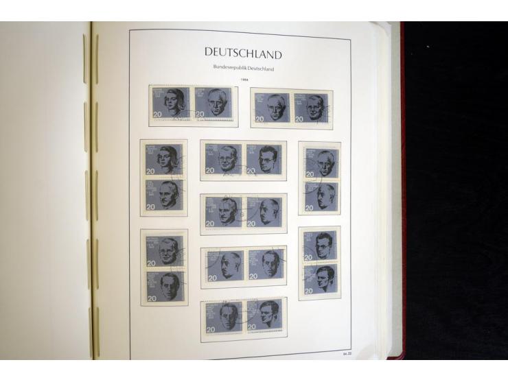 ZUSAMMENDRUCKE: 1951/2001, schöne gestempelte Sammlung mit vielen besseren Werten, dabei Bund Mi.-Nr S7 und S8, danach ein gu