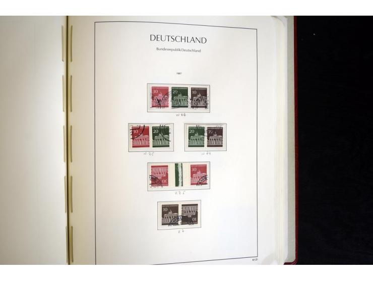 ZUSAMMENDRUCKE: 1951/2001, schöne gestempelte Sammlung mit vielen besseren Werten, dabei Bund Mi.-Nr S7 und S8, danach ein gu