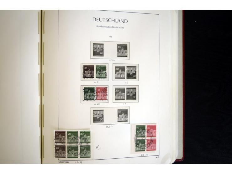 ZUSAMMENDRUCKE: 1951/2001, schöne gestempelte Sammlung mit vielen besseren Werten, dabei Bund Mi.-Nr S7 und S8, danach ein gu