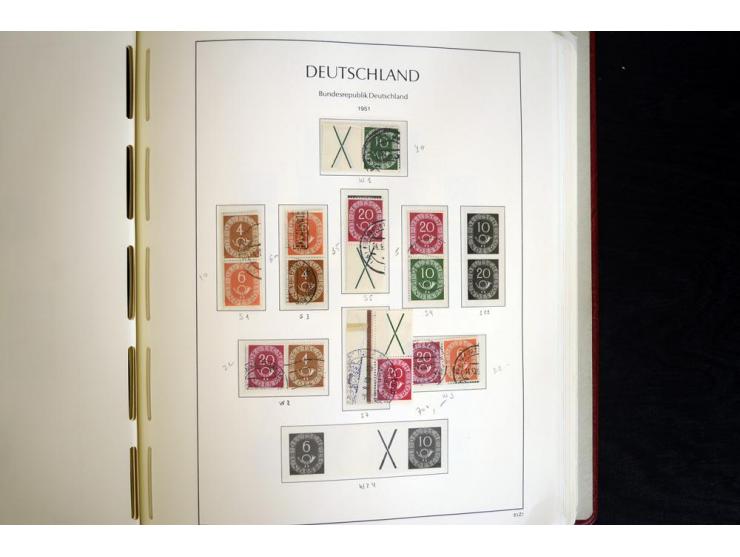 ZUSAMMENDRUCKE: 1951/2001, schöne gestempelte Sammlung mit vielen besseren Werten, dabei Bund Mi.-Nr S7 und S8, danach ein gu