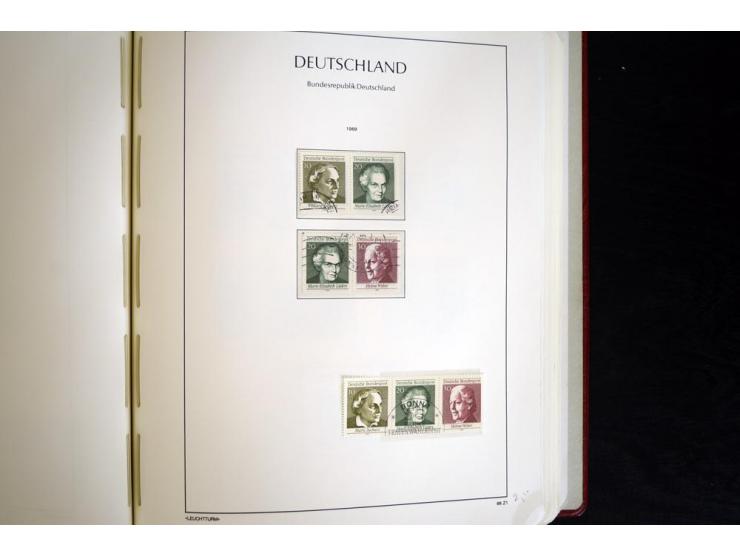 ZUSAMMENDRUCKE: 1951/2001, schöne gestempelte Sammlung mit vielen besseren Werten, dabei Bund Mi.-Nr S7 und S8, danach ein gu
