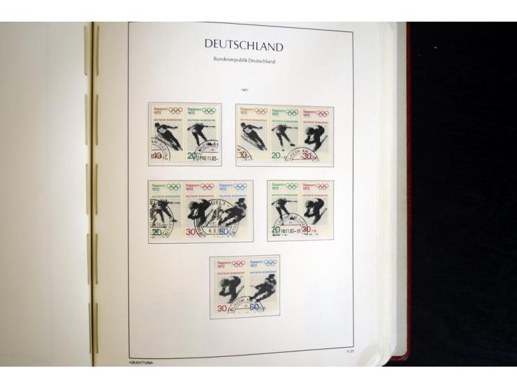 ZUSAMMENDRUCKE: 1951/2001, schöne gestempelte Sammlung mit vielen besseren Werten, dabei Bund Mi.-Nr S7 und S8, danach ein gu