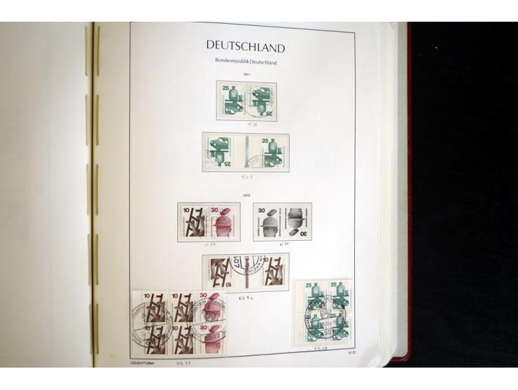 ZUSAMMENDRUCKE: 1951/2001, schöne gestempelte Sammlung mit vielen besseren Werten, dabei Bund Mi.-Nr S7 und S8, danach ein gu