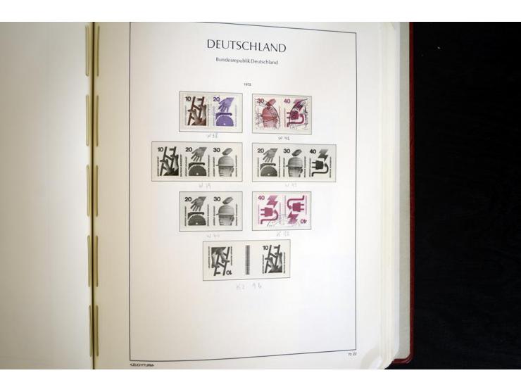 ZUSAMMENDRUCKE: 1951/2001, schöne gestempelte Sammlung mit vielen besseren Werten, dabei Bund Mi.-Nr S7 und S8, danach ein gu