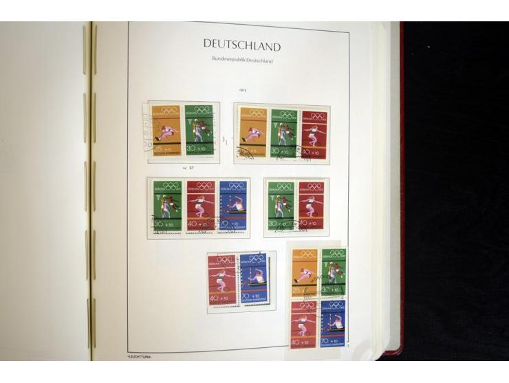 ZUSAMMENDRUCKE: 1951/2001, schöne gestempelte Sammlung mit vielen besseren Werten, dabei Bund Mi.-Nr S7 und S8, danach ein gu