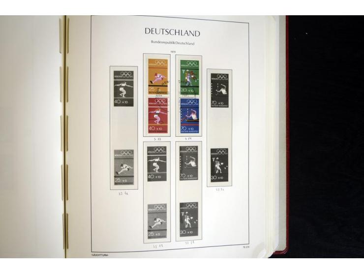 ZUSAMMENDRUCKE: 1951/2001, schöne gestempelte Sammlung mit vielen besseren Werten, dabei Bund Mi.-Nr S7 und S8, danach ein gu
