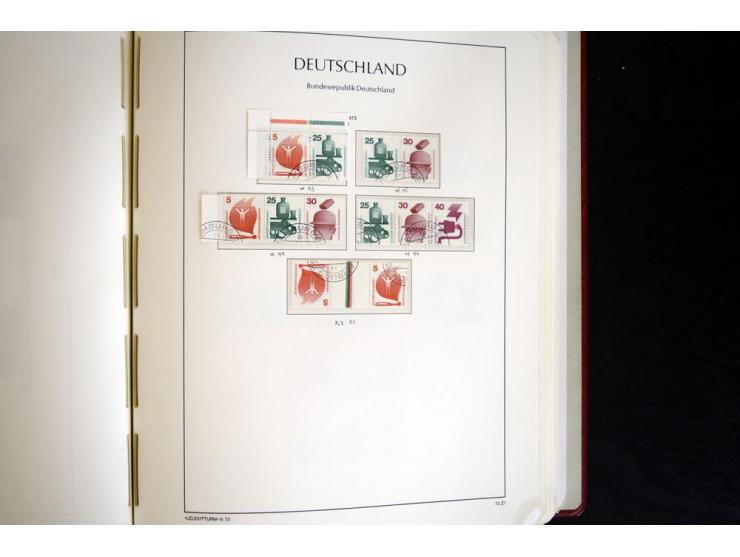 ZUSAMMENDRUCKE: 1951/2001, schöne gestempelte Sammlung mit vielen besseren Werten, dabei Bund Mi.-Nr S7 und S8, danach ein gu