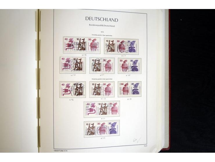 ZUSAMMENDRUCKE: 1951/2001, schöne gestempelte Sammlung mit vielen besseren Werten, dabei Bund Mi.-Nr S7 und S8, danach ein gu