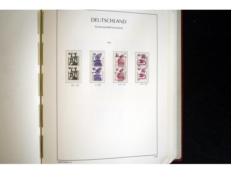 ZUSAMMENDRUCKE: 1951/2001, schöne gestempelte Sammlung mit vielen besseren Werten, dabei Bund Mi.-Nr S7 und S8, danach ein gu