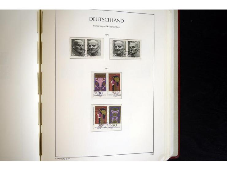 ZUSAMMENDRUCKE: 1951/2001, schöne gestempelte Sammlung mit vielen besseren Werten, dabei Bund Mi.-Nr S7 und S8, danach ein gu