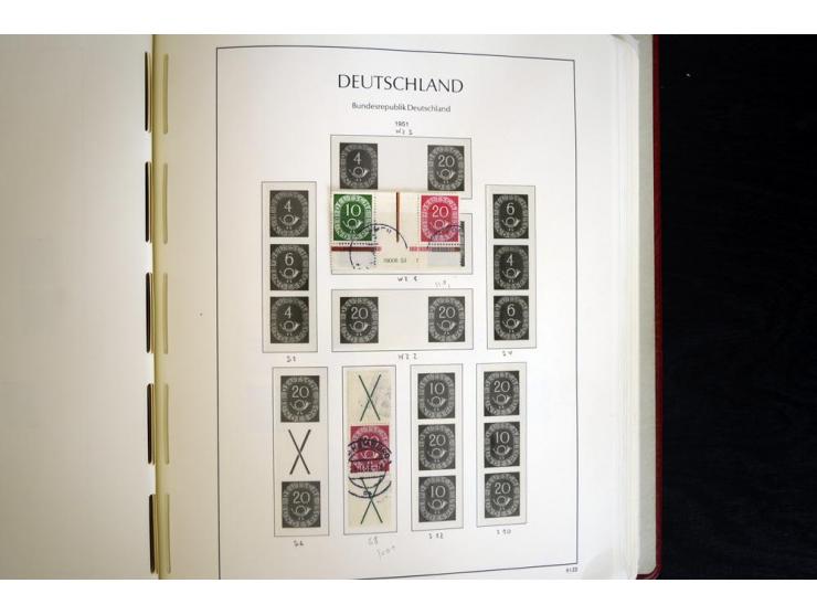ZUSAMMENDRUCKE: 1951/2001, schöne gestempelte Sammlung mit vielen besseren Werten, dabei Bund Mi.-Nr S7 und S8, danach ein gu