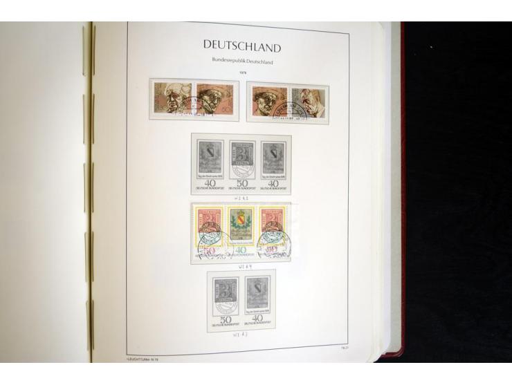 ZUSAMMENDRUCKE: 1951/2001, schöne gestempelte Sammlung mit vielen besseren Werten, dabei Bund Mi.-Nr S7 und S8, danach ein gu