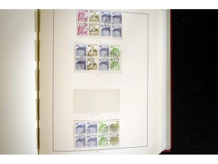ZUSAMMENDRUCKE: 1951/2001, schöne gestempelte Sammlung mit vielen besseren Werten, dabei Bund Mi.-Nr S7 und S8, danach ein gu