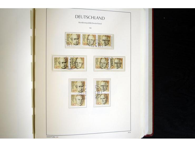 ZUSAMMENDRUCKE: 1951/2001, schöne gestempelte Sammlung mit vielen besseren Werten, dabei Bund Mi.-Nr S7 und S8, danach ein gu