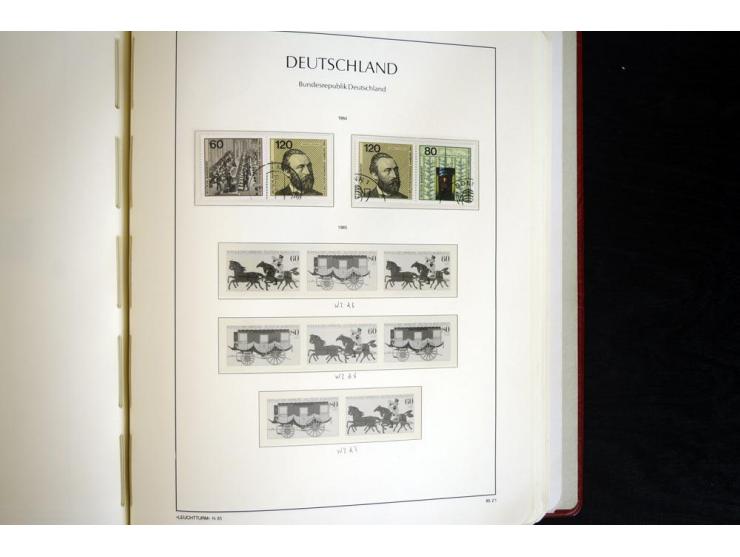 ZUSAMMENDRUCKE: 1951/2001, schöne gestempelte Sammlung mit vielen besseren Werten, dabei Bund Mi.-Nr S7 und S8, danach ein gu