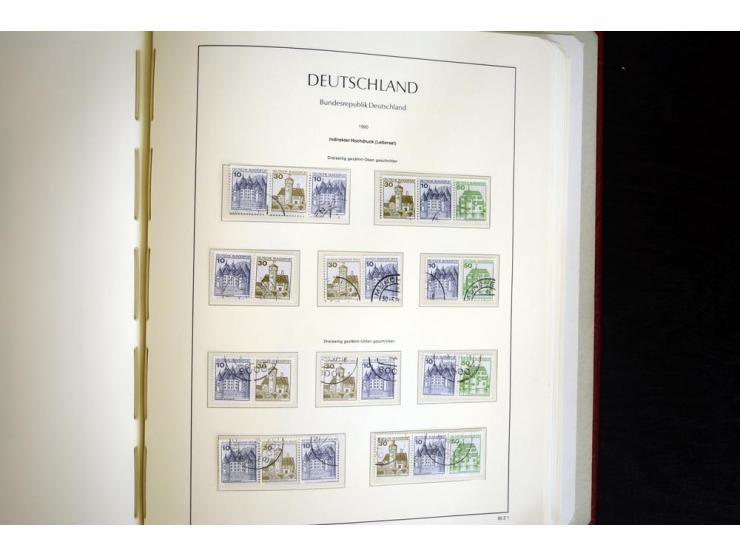 ZUSAMMENDRUCKE: 1951/2001, schöne gestempelte Sammlung mit vielen besseren Werten, dabei Bund Mi.-Nr S7 und S8, danach ein gu