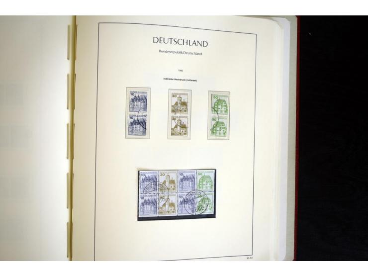 ZUSAMMENDRUCKE: 1951/2001, schöne gestempelte Sammlung mit vielen besseren Werten, dabei Bund Mi.-Nr S7 und S8, danach ein gu