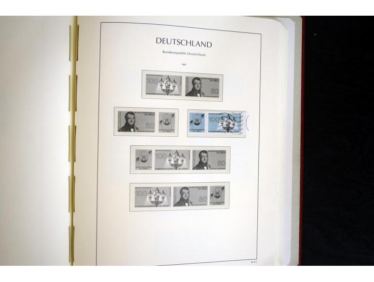ZUSAMMENDRUCKE: 1951/2001, schöne gestempelte Sammlung mit vielen besseren Werten, dabei Bund Mi.-Nr S7 und S8, danach ein gu