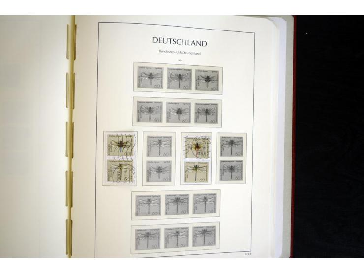 ZUSAMMENDRUCKE: 1951/2001, schöne gestempelte Sammlung mit vielen besseren Werten, dabei Bund Mi.-Nr S7 und S8, danach ein gu