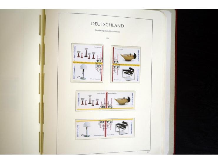 ZUSAMMENDRUCKE: 1951/2001, schöne gestempelte Sammlung mit vielen besseren Werten, dabei Bund Mi.-Nr S7 und S8, danach ein gu
