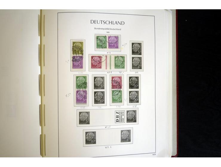 ZUSAMMENDRUCKE: 1951/2001, schöne gestempelte Sammlung mit vielen besseren Werten, dabei Bund Mi.-Nr S7 und S8, danach ein gu