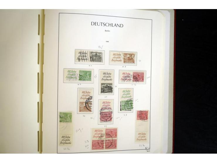 ZUSAMMENDRUCKE: 1951/2001, schöne gestempelte Sammlung mit vielen besseren Werten, dabei Bund Mi.-Nr S7 und S8, danach ein gu