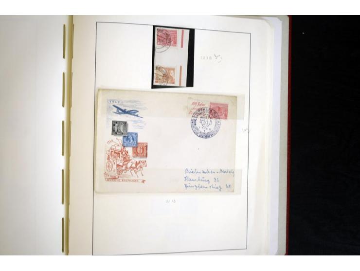 ZUSAMMENDRUCKE: 1951/2001, schöne gestempelte Sammlung mit vielen besseren Werten, dabei Bund Mi.-Nr S7 und S8, danach ein gu