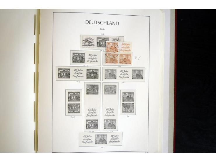 ZUSAMMENDRUCKE: 1951/2001, schöne gestempelte Sammlung mit vielen besseren Werten, dabei Bund Mi.-Nr S7 und S8, danach ein gu