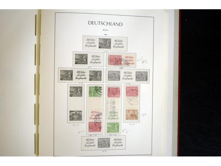 ZUSAMMENDRUCKE: 1951/2001, schöne gestempelte Sammlung mit vielen besseren Werten, dabei Bund Mi.-Nr S7 und S8, danach ein gu