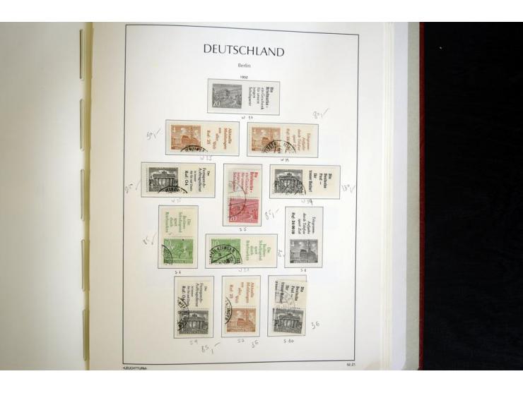 ZUSAMMENDRUCKE: 1951/2001, schöne gestempelte Sammlung mit vielen besseren Werten, dabei Bund Mi.-Nr S7 und S8, danach ein gu
