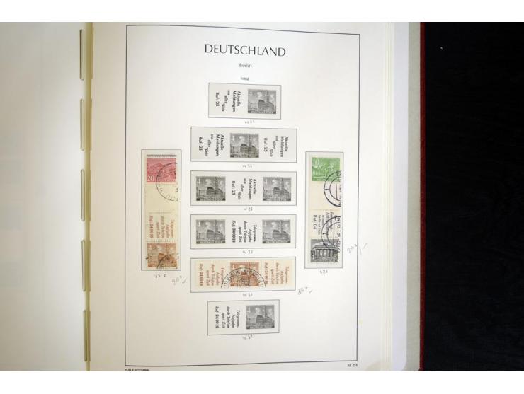 ZUSAMMENDRUCKE: 1951/2001, schöne gestempelte Sammlung mit vielen besseren Werten, dabei Bund Mi.-Nr S7 und S8, danach ein gu