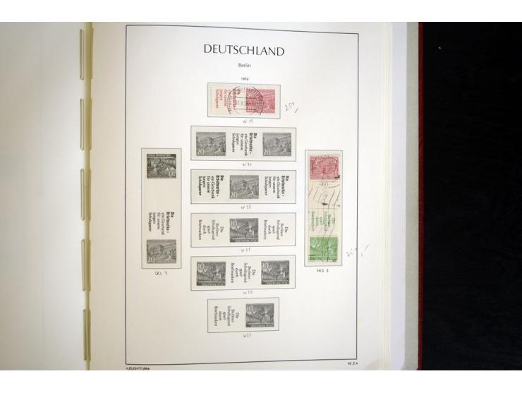 ZUSAMMENDRUCKE: 1951/2001, schöne gestempelte Sammlung mit vielen besseren Werten, dabei Bund Mi.-Nr S7 und S8, danach ein gu