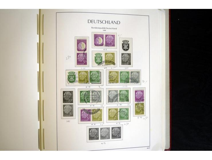 ZUSAMMENDRUCKE: 1951/2001, schöne gestempelte Sammlung mit vielen besseren Werten, dabei Bund Mi.-Nr S7 und S8, danach ein gu