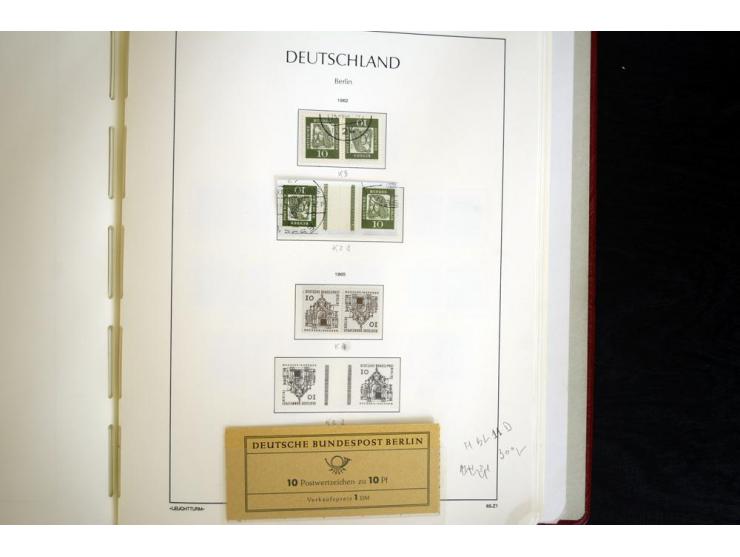 ZUSAMMENDRUCKE: 1951/2001, schöne gestempelte Sammlung mit vielen besseren Werten, dabei Bund Mi.-Nr S7 und S8, danach ein gu