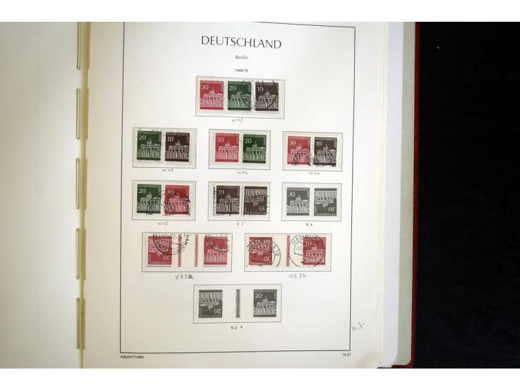 ZUSAMMENDRUCKE: 1951/2001, schöne gestempelte Sammlung mit vielen besseren Werten, dabei Bund Mi.-Nr S7 und S8, danach ein gu