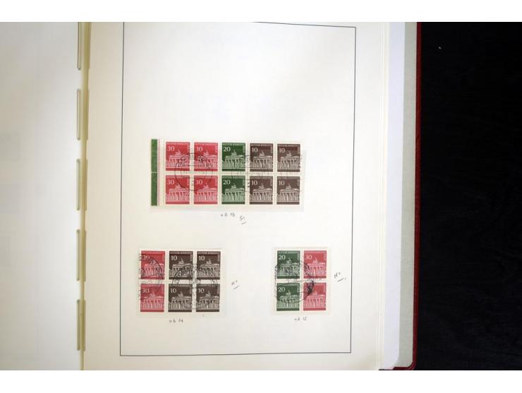 ZUSAMMENDRUCKE: 1951/2001, schöne gestempelte Sammlung mit vielen besseren Werten, dabei Bund Mi.-Nr S7 und S8, danach ein gu