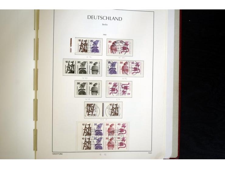 ZUSAMMENDRUCKE: 1951/2001, schöne gestempelte Sammlung mit vielen besseren Werten, dabei Bund Mi.-Nr S7 und S8, danach ein gu