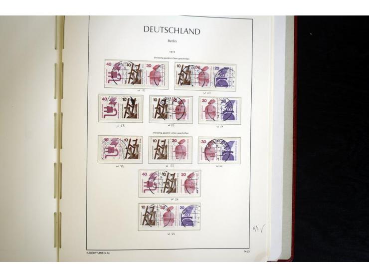 ZUSAMMENDRUCKE: 1951/2001, schöne gestempelte Sammlung mit vielen besseren Werten, dabei Bund Mi.-Nr S7 und S8, danach ein gu