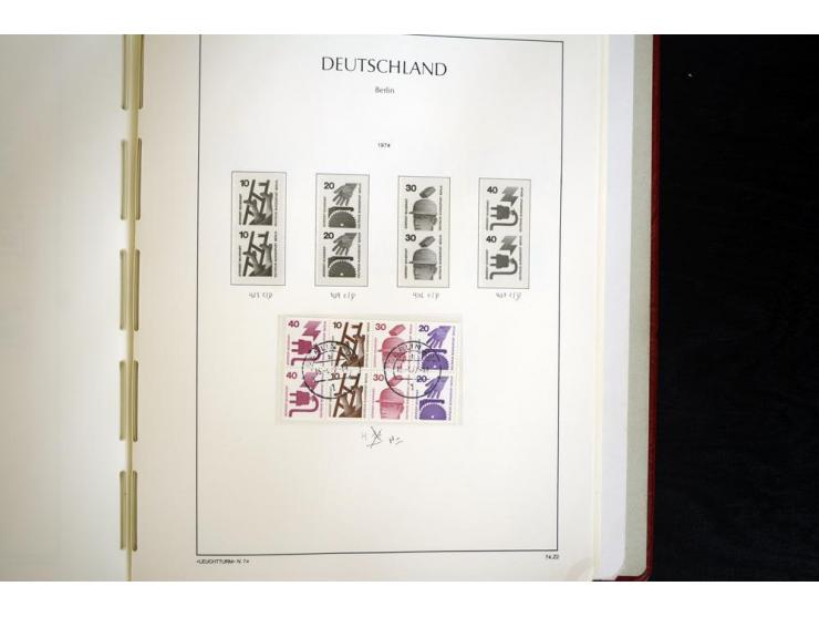 ZUSAMMENDRUCKE: 1951/2001, schöne gestempelte Sammlung mit vielen besseren Werten, dabei Bund Mi.-Nr S7 und S8, danach ein gu