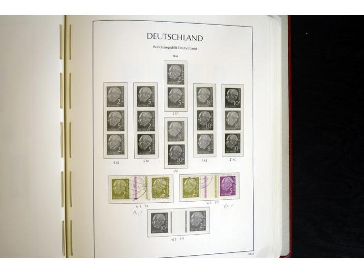 ZUSAMMENDRUCKE: 1951/2001, schöne gestempelte Sammlung mit vielen besseren Werten, dabei Bund Mi.-Nr S7 und S8, danach ein gu