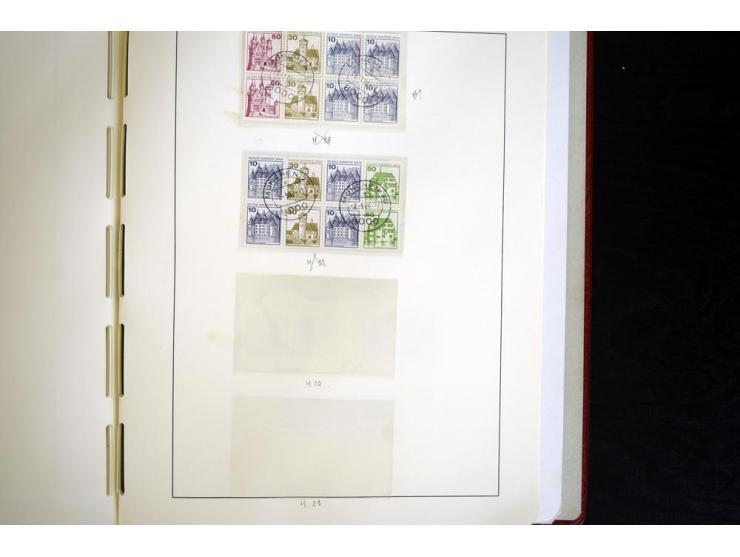 ZUSAMMENDRUCKE: 1951/2001, schöne gestempelte Sammlung mit vielen besseren Werten, dabei Bund Mi.-Nr S7 und S8, danach ein gu