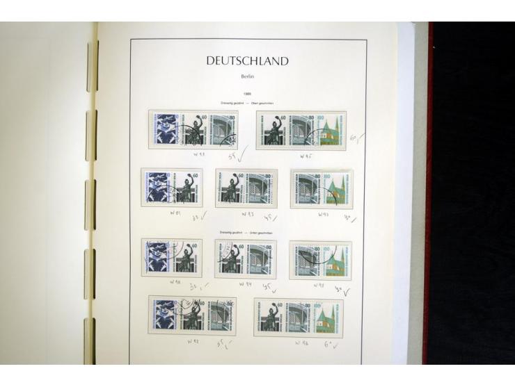 ZUSAMMENDRUCKE: 1951/2001, schöne gestempelte Sammlung mit vielen besseren Werten, dabei Bund Mi.-Nr S7 und S8, danach ein gu