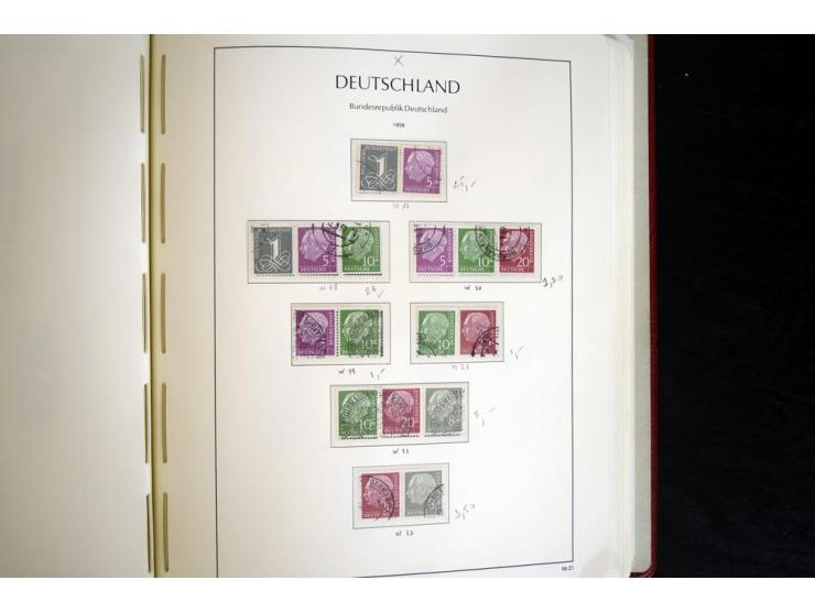 ZUSAMMENDRUCKE: 1951/2001, schöne gestempelte Sammlung mit vielen besseren Werten, dabei Bund Mi.-Nr S7 und S8, danach ein gu