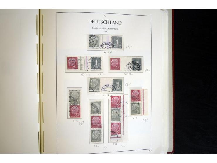 ZUSAMMENDRUCKE: 1951/2001, schöne gestempelte Sammlung mit vielen besseren Werten, dabei Bund Mi.-Nr S7 und S8, danach ein gu