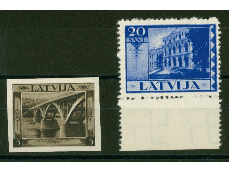Essays for landscape pictorial issue, 5 s. dark olive brown imperforated depicting a bridge across the river Gauja near of Si